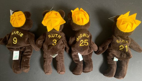 Salvino's Bamm Beanos Bear  4 HR Kings Bears McGwire Sosa Babe Ruth Roger Maris