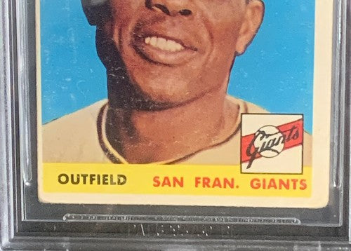Willie Mays 1958 Topps #5 Original Signed In 1958 Vintage Auto Bas Coa Beckett