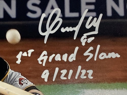 Oswaldo Cabrera Yankees Signed 8x10 Framed Photo 1st Grand Slam Auto Steiner