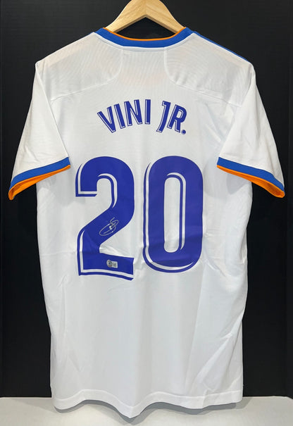 Vinicius "Vini" Junior Real Madrid Signed Authentic Jersey Size L Auto Beckett
