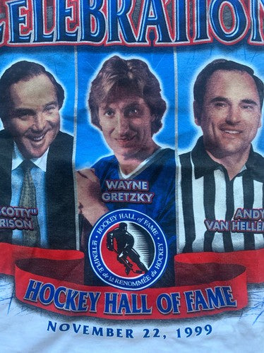 1999 Hockey Hall Of Fame Induction Hof T Shirt Wayne Gretzky #99 New NWT Sz L