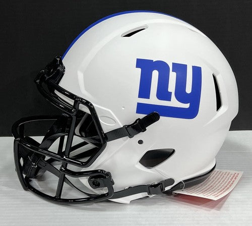 Daniel Jones Signed #8 Giants Speed Authentic Lunar Helmet Rookie Auto BAS Coa