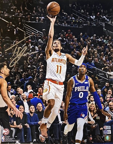 Trae Young Atlanta Hawks Signed 16x20 Photo Framed Autograph Beckett BAS Coa