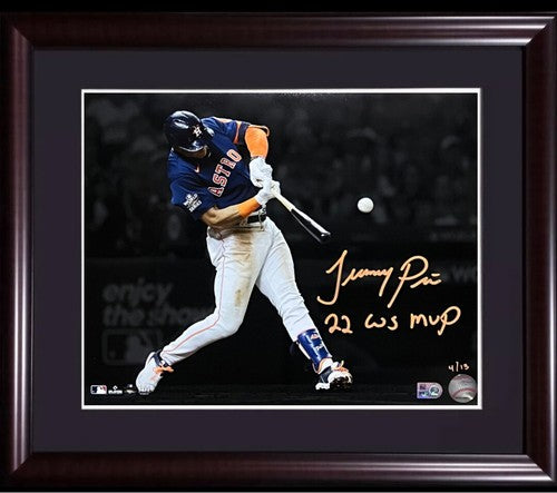 Jeremy Pena Astros Signed 11x14 Photo Framed 2022 WS MVP Auto Le /13 Mlb COA