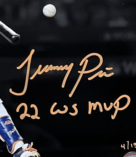 Jeremy Pena Astros Signed 11x14 Photo Framed 2022 WS MVP Auto Le /13 Mlb COA