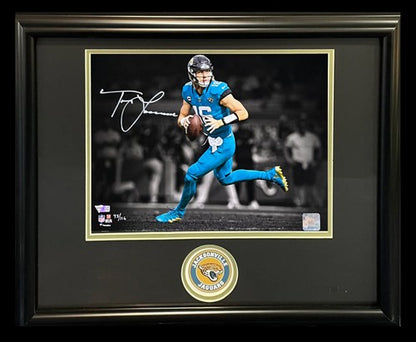 Trevor Lawrence Signed 11x14 Photo Framed Jaguars Rookie Auto Fanatics LE  /116