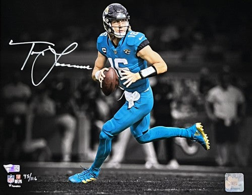 Trevor Lawrence Signed 11x14 Photo Framed Jaguars Rookie Auto Fanatics LE  /116