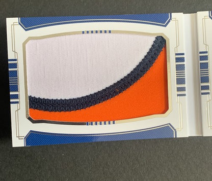 2018 National Treasures Royce Freeman Broncos Jumbo Rookie Patch Auto Book /99