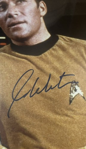 William Shatner signed 16x20 Captain Kirk Star Trek photo framed auto JSA COA