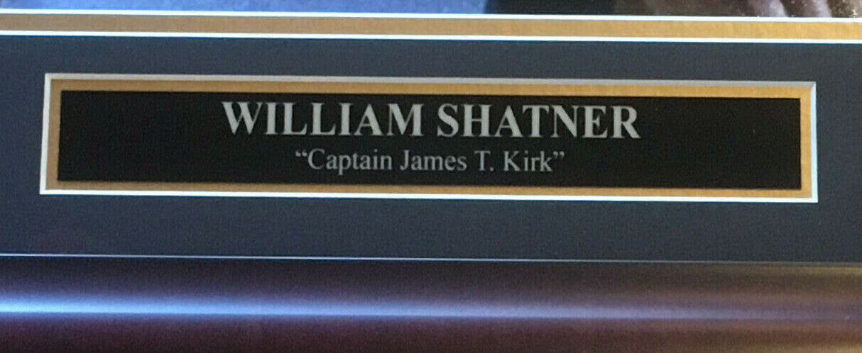 William Shatner signed 16x20 Captain Kirk Star Trek photo framed auto JSA COA
