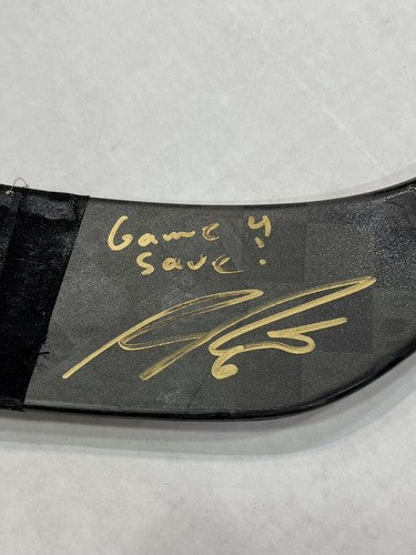 Ryan Pulock Islanders Signed Game Used Bauer Hockey Stick Game 4 Save Autograph