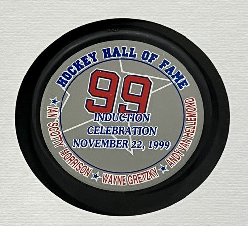 Wayne Gretzky 1999 Hall of Fame Induction Celebration Program Shadowbox Framed
