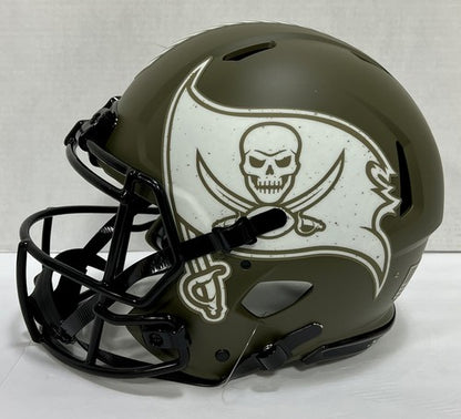 Tom Brady Buccaneers Signed Salute To Service Speed Authentic FS Helmet Auto COA