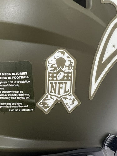 Tom Brady Buccaneers Signed Salute To Service Speed Authentic FS Helmet Auto COA