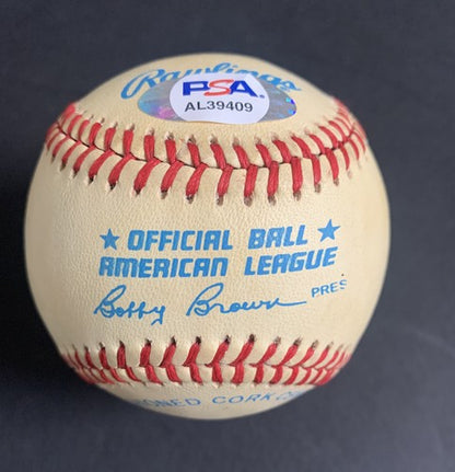 Lefty Gomez Signed Official American League Baseball Yankee Autograph Hof Psa