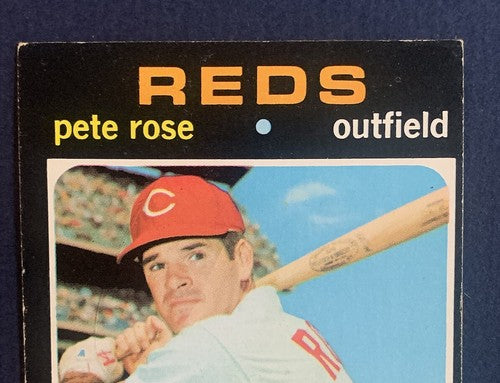 1971 Topps Baseball  #100 PETE ROSE EX REDS Card Is Crisp Great Color