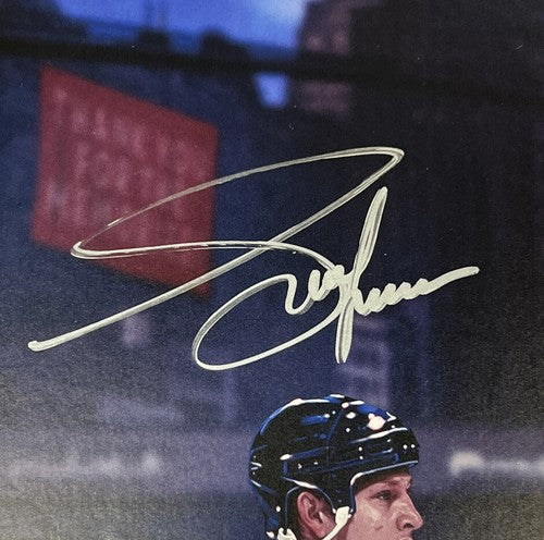 Messier Leetch Richter Graves Rangers Signed 16x20 Litho Framed Auto Steiner COA