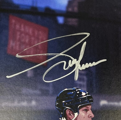 Messier Leetch Richter Graves Rangers Signed 16x20 Litho Framed Auto Steiner COA