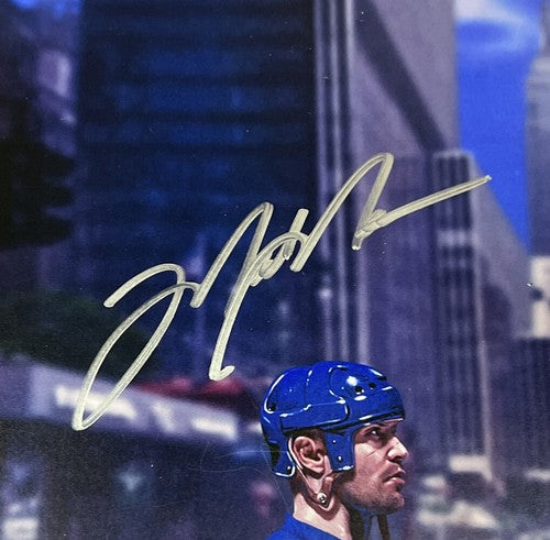 Messier Leetch Richter Graves Rangers Signed 16x20 Litho Framed Auto Steiner COA