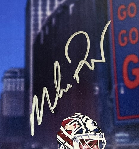 Messier Leetch Richter Graves Rangers Signed 16x20 Litho Framed Auto Steiner COA