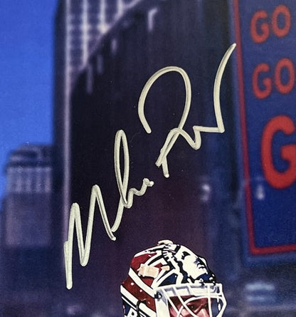 Messier Leetch Richter Graves Rangers Signed 16x20 Litho Framed Auto Steiner COA