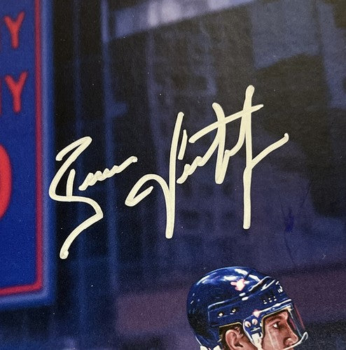 Messier Leetch Richter Graves Rangers Signed 16x20 Litho Framed Auto Steiner COA