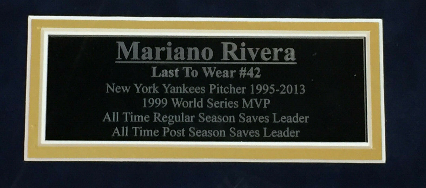 Mariano Rivera Signed Causi photo 1999 World Series baseball framed steiner Coa
