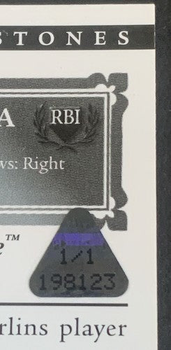 2006 Topps Moments & Milestones Printing Plate Magenta 1/1 Miguel Cabrera #110