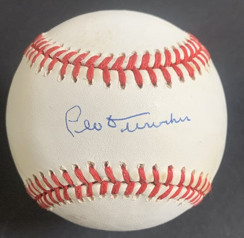 Leo Durocher Signed Official National League Baseball Mint Autograph Hof Jsa