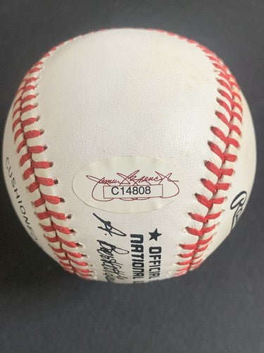 Leo Durocher Signed Official National League Baseball Mint Autograph Hof Jsa