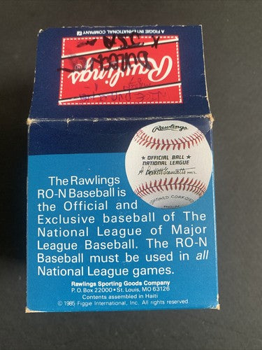 Leo Durocher Signed Official National League Baseball Mint Autograph Hof Jsa