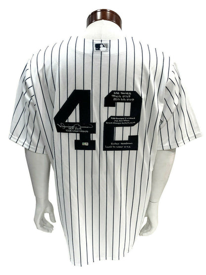 Mariano Rivera Signed 10 Autograph stat Yankees Jersey Hof 2019 Steiner COA