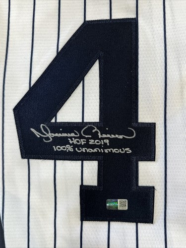 Mariano Rivera Signed 10 Autograph stat Yankees Jersey Hof 2019 Steiner COA