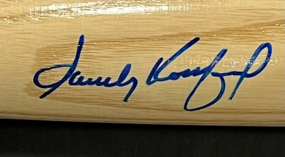 Sandy Koufax Dodgers Signed Cooperstown Bat Co. Famous Pitchers Bat Auto COA LE