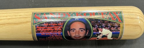 Sandy Koufax Dodgers Signed Cooperstown Bat Co. Famous Pitchers Bat Auto COA LE