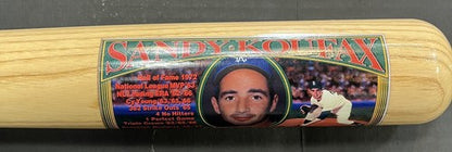 Sandy Koufax Dodgers Signed Cooperstown Bat Co. Famous Pitchers Bat Auto COA LE