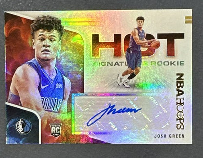 2020-21 Panini NBA Hoops Josh Green Hot Signatures Rookie Auto RC  Mint