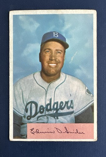 1954 Bowman Set-Break #170 Duke Snider VG- Light Crease Centered Great Color