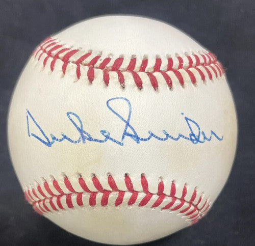 Duke Snider Signed Official A.L Baseball Brooklyn Dodgers HOF In case SGC Coa