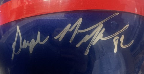 Mario Manningham Signed NY GIANTS FS Helmet Super Mario Auto Le/5 Jsa Coa SB