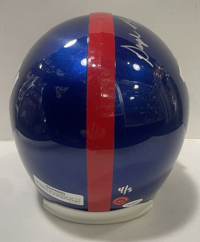 Mario Manningham Signed NY GIANTS FS Helmet Super Mario Auto Le/5 Jsa Coa SB
