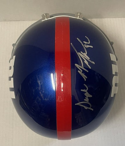 Mario Manningham Signed NY GIANTS FS Helmet Super Mario Auto Le/5 Jsa Coa SB