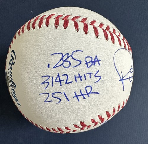 ROBIN YOUNT SIGNED OFFICIAL Mlb BASEBALL 12 STAT Hof Mvp 3142 Auto Steiner Coa