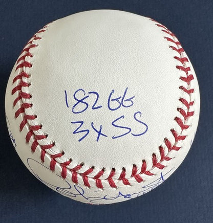 ROBIN YOUNT SIGNED OFFICIAL Mlb BASEBALL 12 STAT Hof Mvp 3142 Auto Steiner Coa