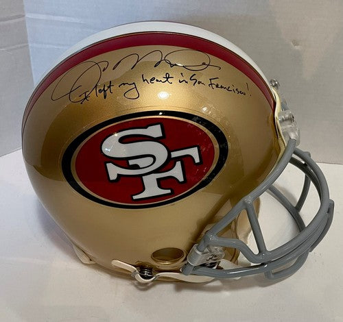Joe Montana Signed Proline Helmet I Left My Heart In San Francisco Auto Steiner