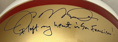 Joe Montana Signed Proline Helmet I Left My Heart In San Francisco Auto Steiner