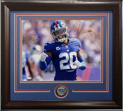 Julian Love Seahawks Signed 16x20 Framed Photo All You Need is Love Auto Jsa /20