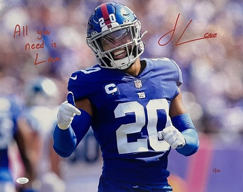 Julian Love Seahawks Signed 16x20 Framed Photo All You Need is Love Auto Jsa /20