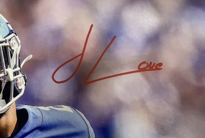 Julian Love Seahawks Signed 16x20 Framed Photo All You Need is Love Auto Jsa /20