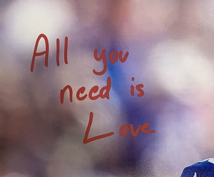 Julian Love Seahawks Signed 16x20 Framed Photo All You Need is Love Auto Jsa /20